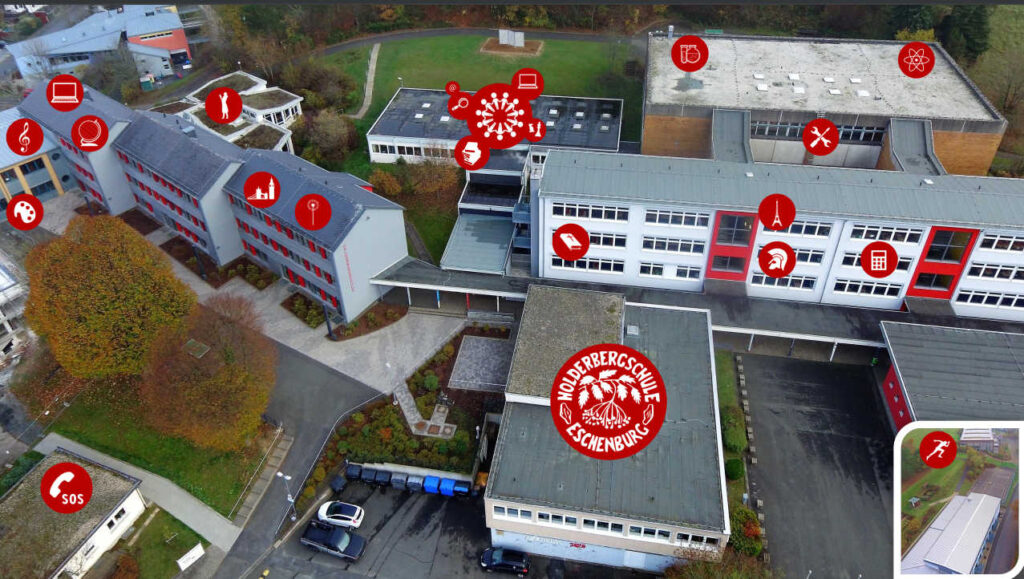 Hier klicken für die virtuelle Schulführung zum Öffnen des Lageplanes.