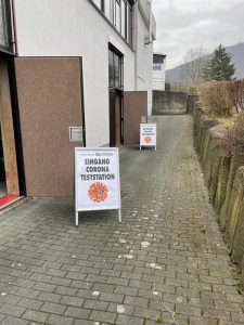 Corona-Teststation