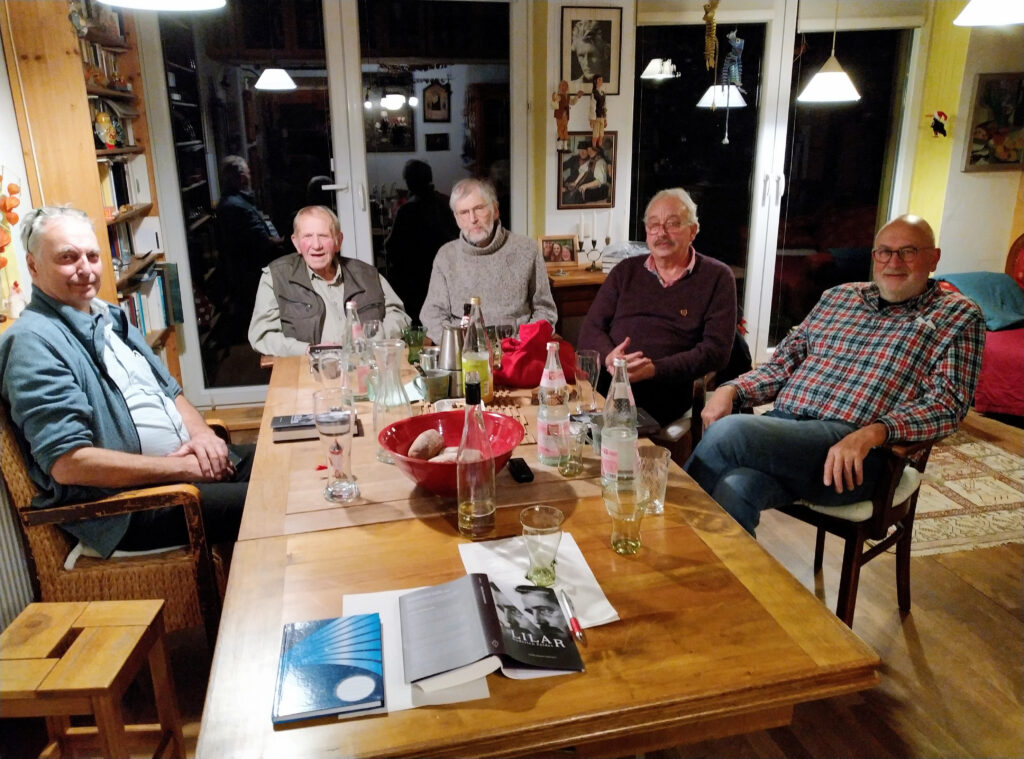 Vorstand der Roderich-Feldes-Gesellschaft (von links): Manfred Schmidt, Harro Schäfer, Vorsitzender Albrecht Thielmann, Klaus Petri und Achim Gutbrod.